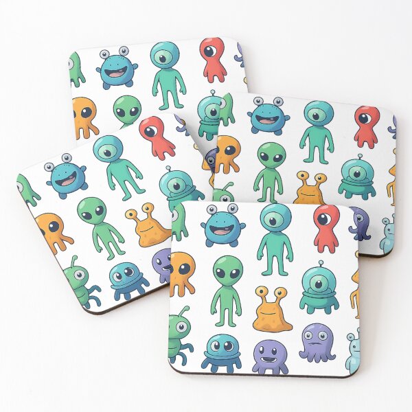 Item preview, Cute Alien Stickers | Funny Space Creatures PNG Icons for Sci-Fi Lovers designed and sold by artist-for-you.