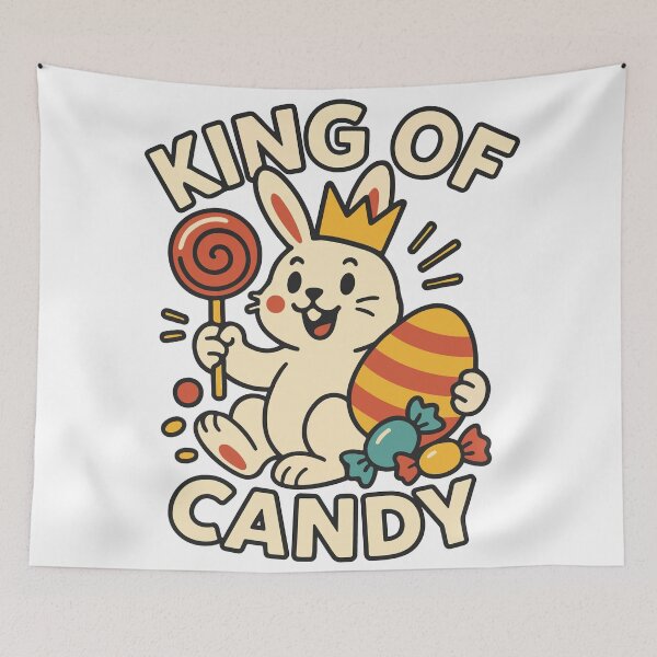 Item preview,  King of Candy | Cute Easter Bunny Classic T-Shirt designed and sold by pixelnprint111.