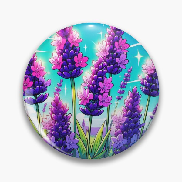 Item preview, Whimsical Lavender Flower Comic Design for Plant Lovers – Stylish AI Art for Clothing & Accessories designed and sold by knalpot-design.