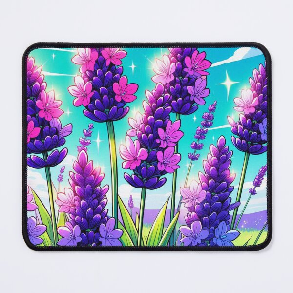 Item preview, Whimsical Lavender Flower Comic Design for Plant Lovers – Stylish AI Art for Clothing & Accessories designed and sold by knalpot-design.