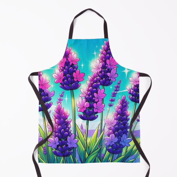 Item preview, Whimsical Lavender Flower Comic Design for Plant Lovers – Stylish AI Art for Clothing & Accessories designed and sold by knalpot-design.