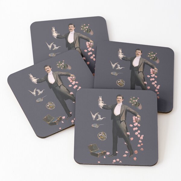 Item preview, Zanzig vintage magician  illustration. Rabit. Doves. Flowers. designed and sold by Shoot-The-Moon.