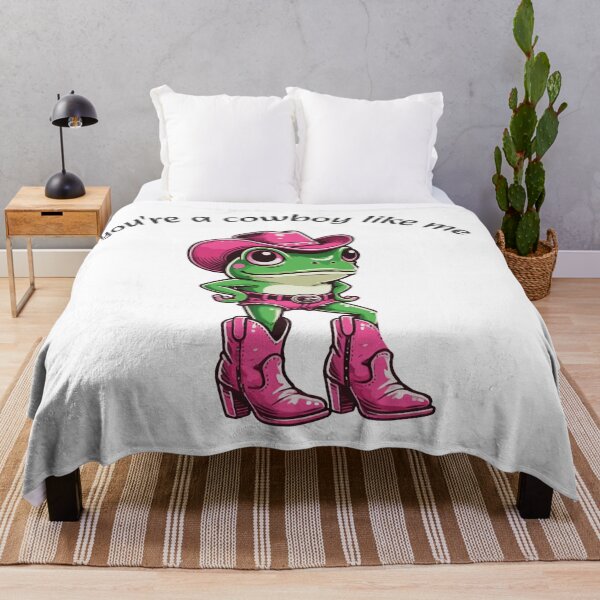 Item preview, You’re a Cowboy Like Me | Cute Cowgirl Frog in Pink Shorts & Western Boots | Fun Aesthetic Design designed and sold by Cowgirl Sister 12.
