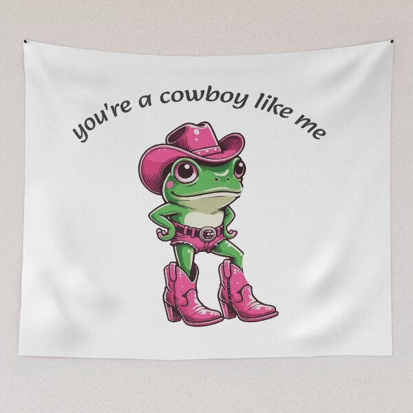 Item preview, You’re a Cowboy Like Me | Cute Cowgirl Frog in Pink Shorts & Western Boots | Fun Aesthetic Design designed and sold by Cowgirl Sister 12.