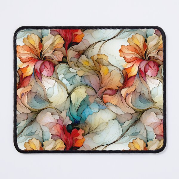 Artikel-Vorschau von Elegante florale Glaseffekt nahtlose Muster Feuer und Eis, designt und verkauft von SylvieVibes.