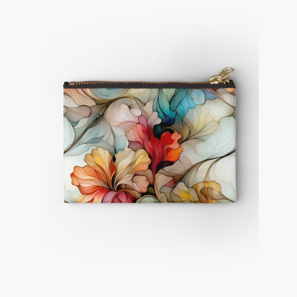 Item preview, Elegant Floral Glass Effect Seamless Pattern Fire and Ice designed and sold by SylvieVibes.