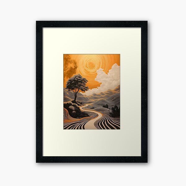Aperçu de l'œuvre Op Art Terre créée et vendue par NereidCanvas.