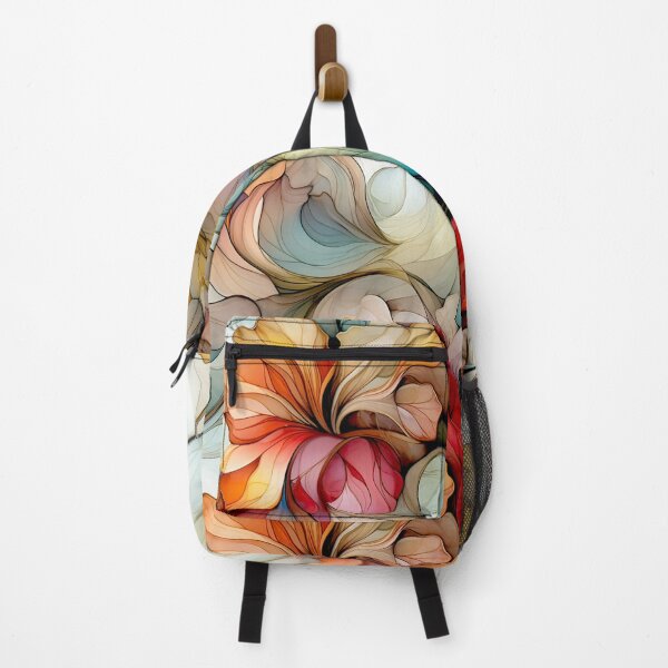 Item preview, Elegant Floral Glass Effect Seamless Pattern Fire and Ice designed and sold by SylvieVibes.