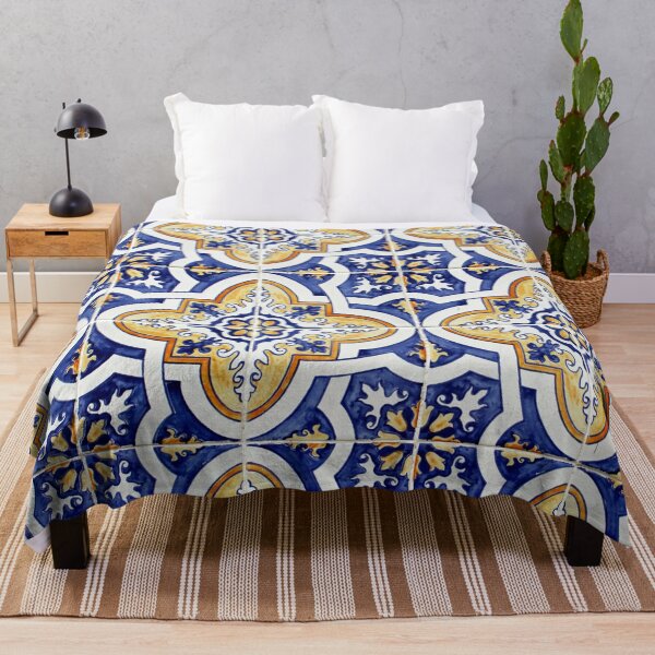 Item preview, The Portuguese Tile – Vintage Azulejo Ceramic Art Pattern Design designed and sold by aquinavortex.