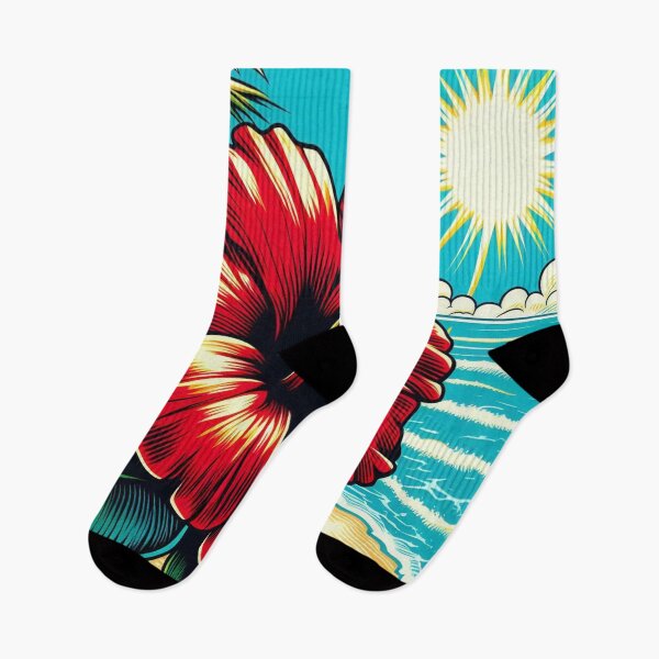 Item preview, Elegant Comic Style Hibiskus Flower Illustration – Vibrant AI Art for Clothing & Accessories, Perfect for Nature Lovers designed and sold by knalpot-design.