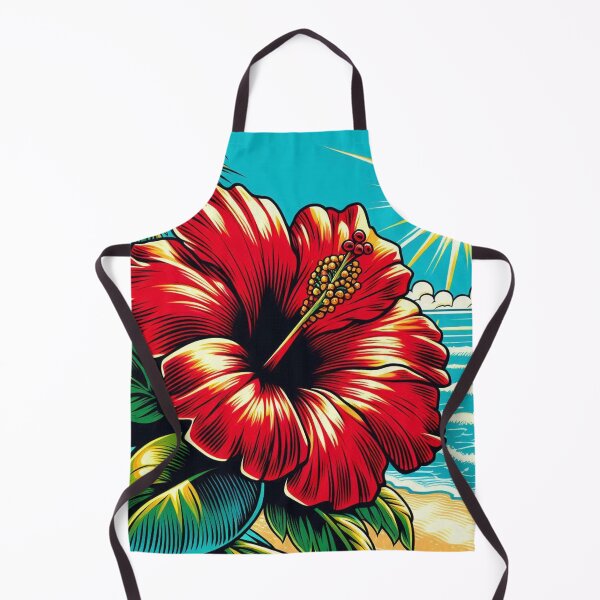 Item preview, Elegant Comic Style Hibiskus Flower Illustration – Vibrant AI Art for Clothing & Accessories, Perfect for Nature Lovers designed and sold by knalpot-design.