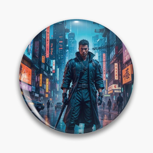 Item preview, Cyberpunk City Warrior designed and sold by Ink Art Design.