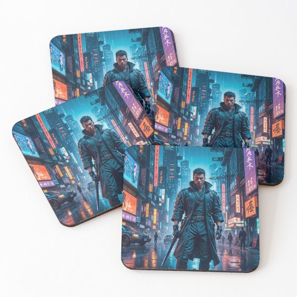 Item preview, Cyberpunk City Warrior designed and sold by Ink Art Design.