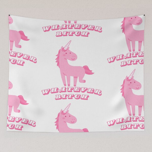 Item preview, Whatever, Bitch – Cute Pink Unicorn Sass designed and sold by FarieArt.