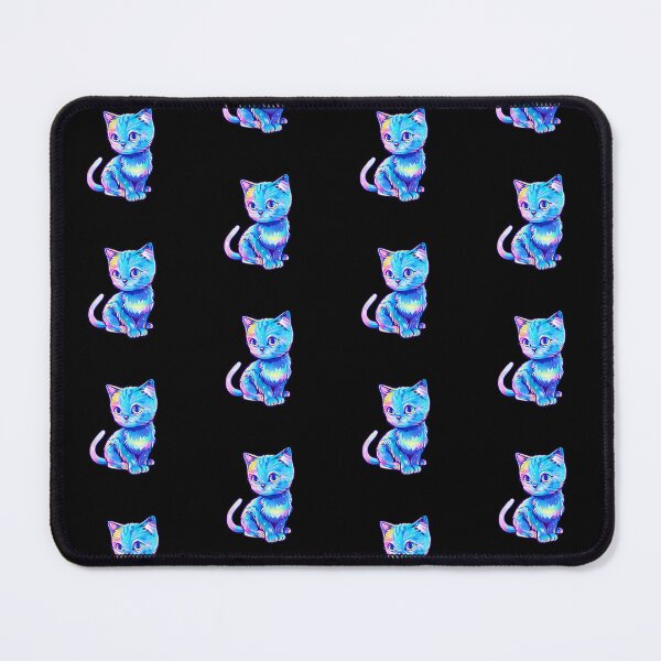 Item preview, Galaxy Neon Cat Sticker designed and sold by FlawlessDraft.