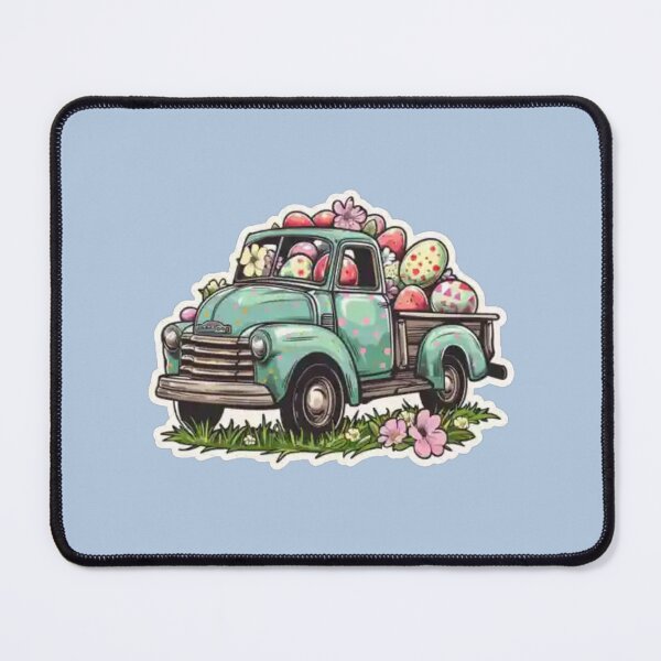 Item preview, Vintage Easter Truck Clipart designed and sold by oana2711.