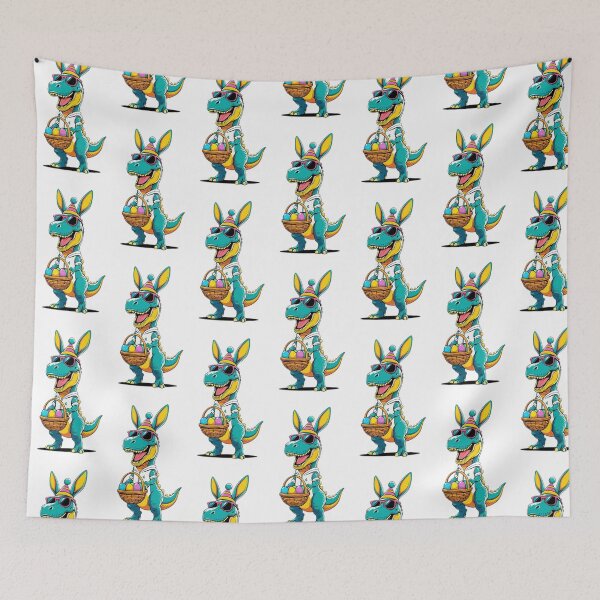 Item preview, funny easter dinosaur with sunglasses with colorful eggs ,Happy Easter,Easter Humor,Easter Day,funny easter design designed and sold by Expressions-Sel.