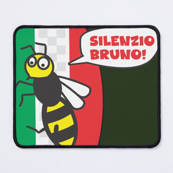 Item preview, talking wasp Silenzio Bruno over the Italian flag designed and sold by evrankart.