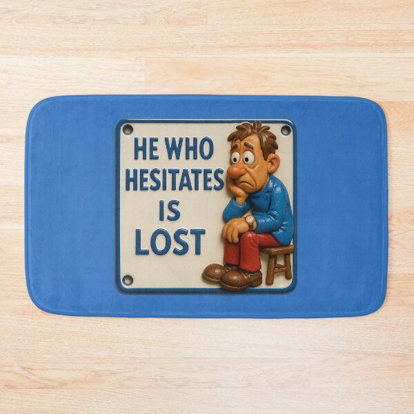 Item preview, Hesitation costs – A determined message designed and sold by Girih.
