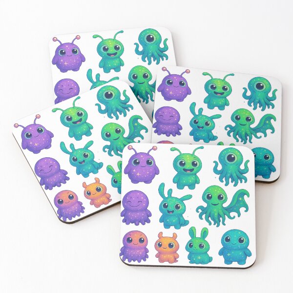 Item preview, Cute Alien Stickers | Funny Space Creatures PNG Icons for Sci-Fi Lovers designed and sold by artist-for-you.