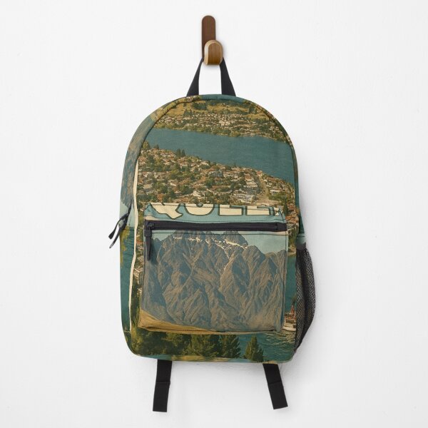 Item preview, Queenstown New Zealand Panorama – Aerial Vintage Travel designed and sold by Places On Earth.