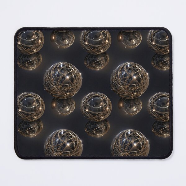 Item preview, Abstract Spheres With Metallic Structures and Reflections designed and sold by CoolPixels.