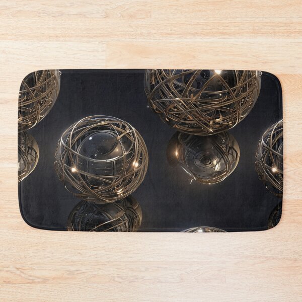 Item preview, Abstract Spheres With Metallic Structures and Reflections designed and sold by CoolPixels.