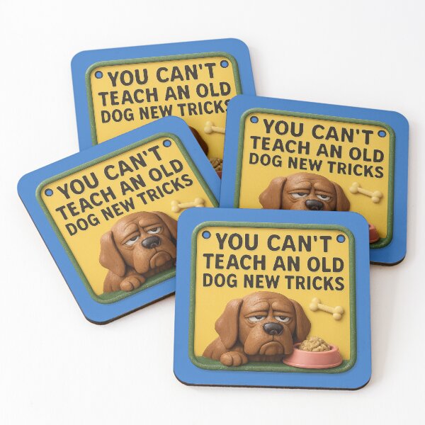 Item preview, Old dogs – A charming saying designed and sold by Girih.