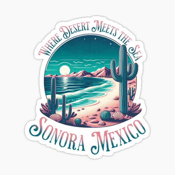 Item preview, Sonora Mexico Where Desert Meets The Sea Vintage Style designed and sold by DarekShop.