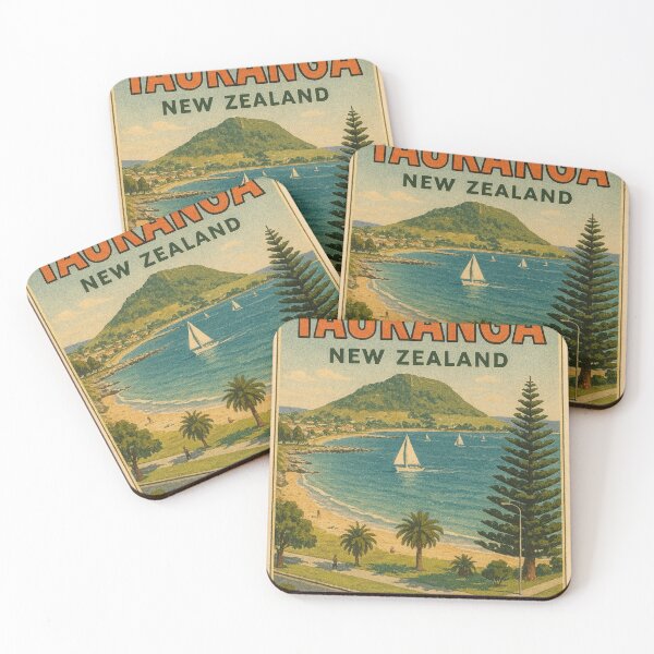 Item preview, Greetings from Tauranga New Zealand – Mount Maunganui & Bay Scene designed and sold by Places On Earth.
