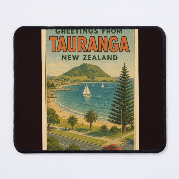 Item preview, Greetings from Tauranga New Zealand – Mount Maunganui & Bay Scene designed and sold by Places On Earth.