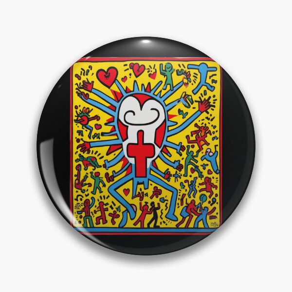 Item preview, "Vibrant Rhythm: A Pop Art Ode to Keith Haring" designed and sold by Artisticanvas.