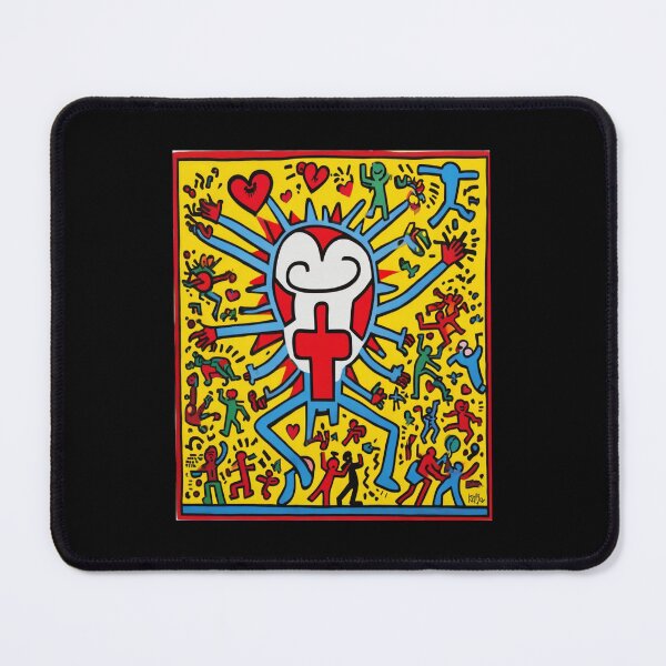 Item preview, "Vibrant Rhythm: A Pop Art Ode to Keith Haring" designed and sold by Artisticanvas.