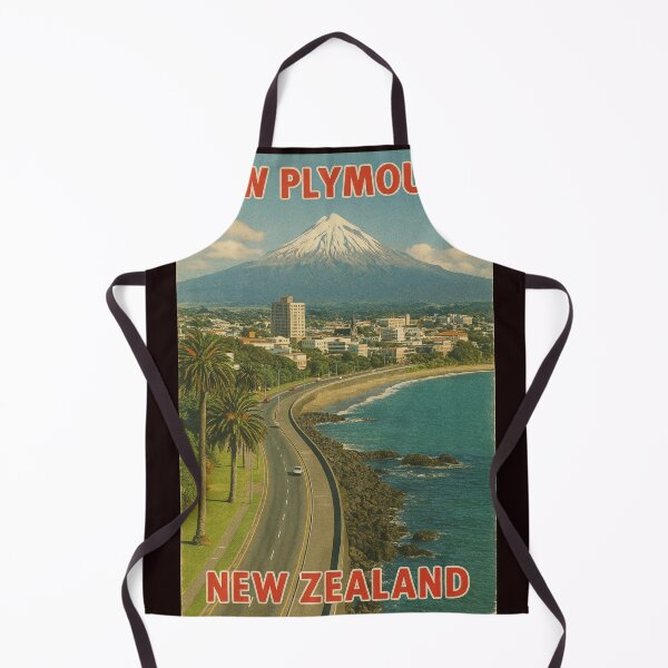Item preview, New Plymouth New Zealand – Coastal City with Mount Taranaki designed and sold by Places On Earth.