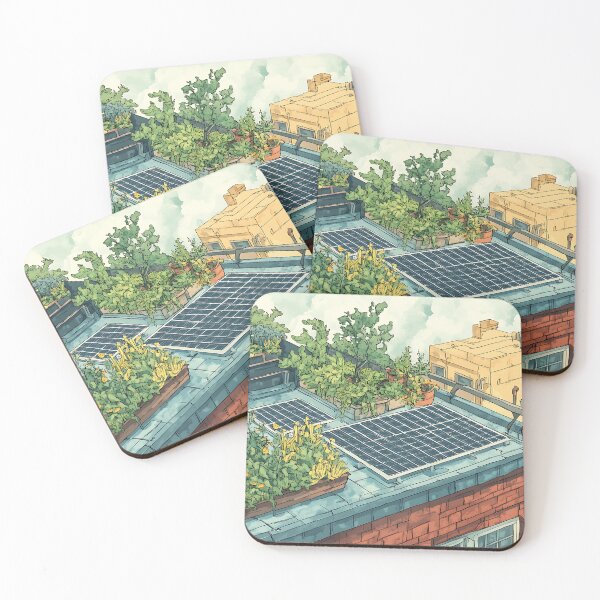 Item preview, Biophilic Design Art: Green Roof Solar Panels designed and sold by bapupa.
