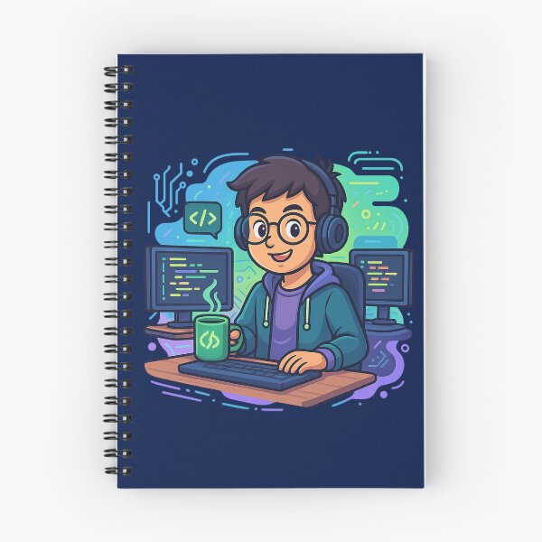 Artikelvorschau, Lustiges Programmiererleben – Farbenfrohes Coding-Cartoon-Design für Entwickler entworfen und verkauft von Luminers.