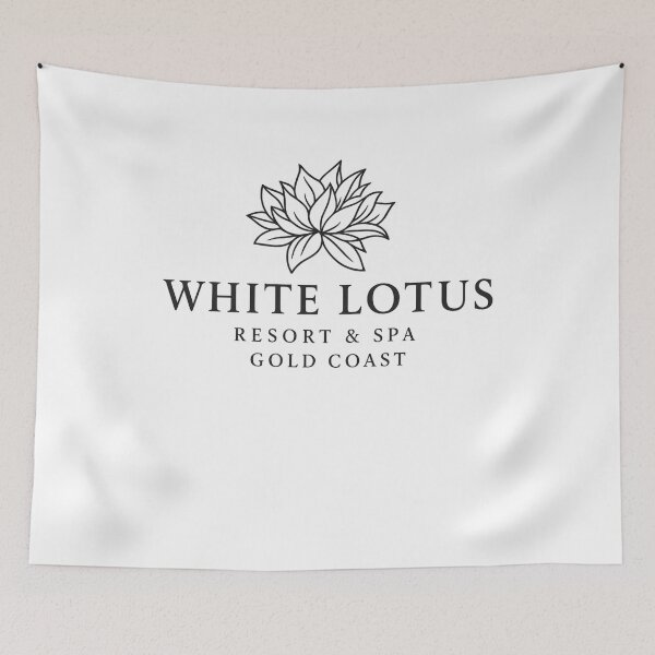 Item preview, White Lotus Resort And Spa Australia Gold Coast Logo designed and sold by Places On Earth.