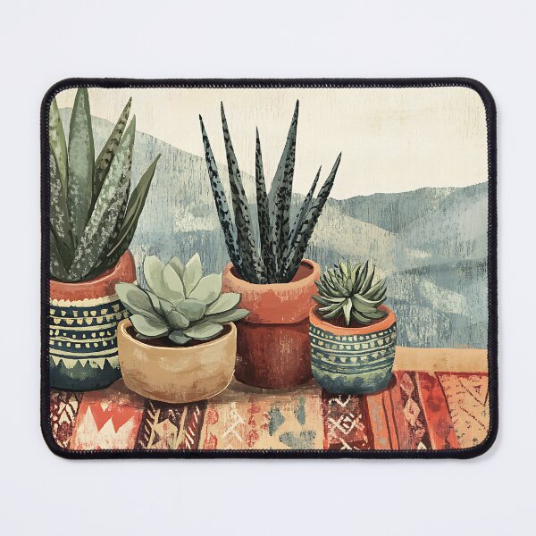 Item preview, Boho Aesthetic Art: Bohemian Rugs Potted Plants designed and sold by bapupa.