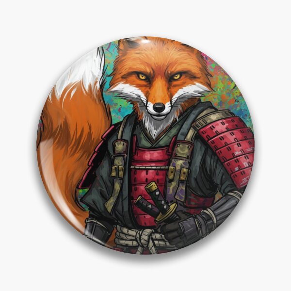 Item preview, Red fox samurai  designed and sold by AndyJazz.