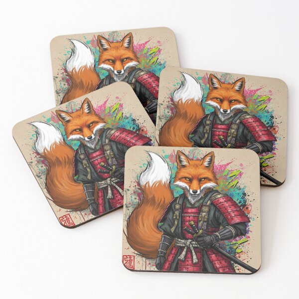 Item preview, Red fox samurai  designed and sold by AndyJazz.
