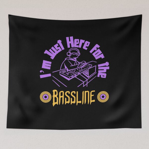 Item preview, Bassline Vibes Unisex Hoodie - I'm Just Here for the Bassline - Festival Music designed and sold by UsandCoDesigns.