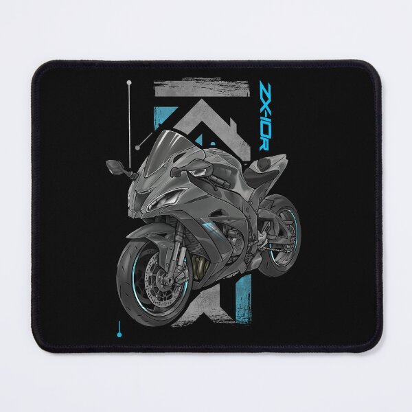 Item preview, Kawasaki Ninja ZX-10R 2019 (Pearl Storm Gray & Metallic Flat Spark Black) for Motorcycle Riders designed and sold by MotoApparelHub.