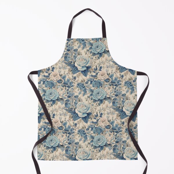 Item preview, Blue Rose floral toile designed and sold by Designbes.