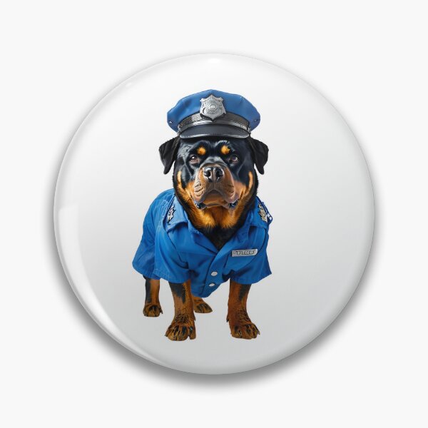 Artikelvorschau, Rottweiler als Polizeibeamter verkleidet entworfen und verkauft von MountAshDesigns.