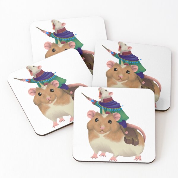 Item preview, Rat Wizard on Giant Space Hamster Steed designed and sold by Kelza Pilkington.