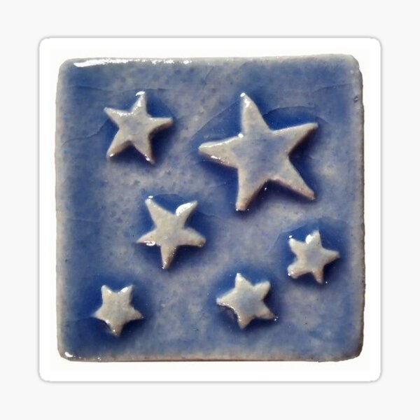 Item preview, Baby Blue Star Accent Tile designed and sold by Palace  Seven.