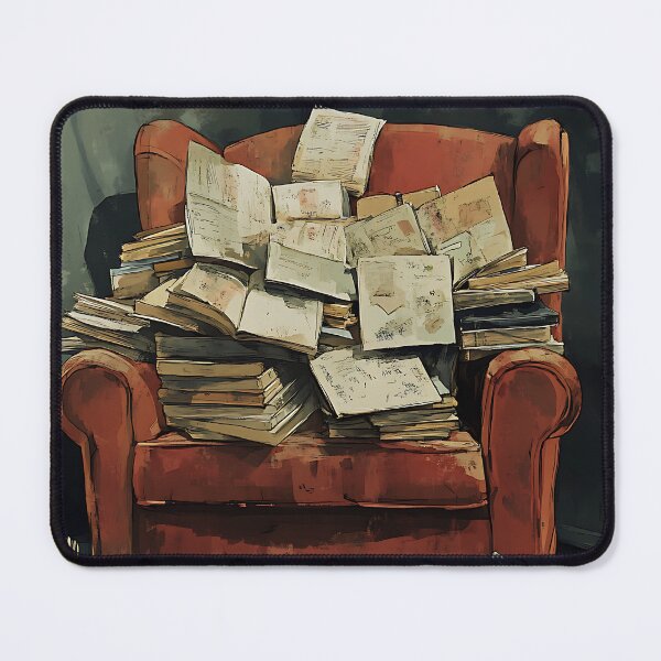 Item preview, Bookworm Art: Cozy Reading Armchair designed and sold by bapupa.