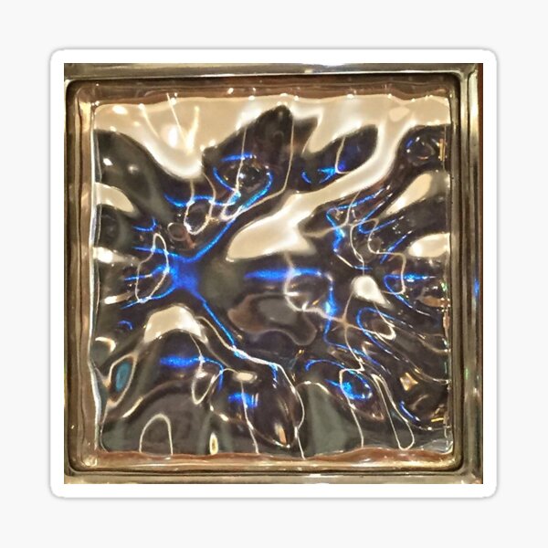 Item preview, Blue Accent Iridescent Water Tile designed and sold by Palace  Seven.