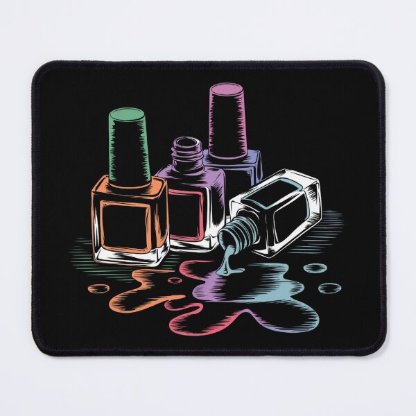 Item preview, Nail Polish Colorful Bottles designed and sold by MadCatPrints.