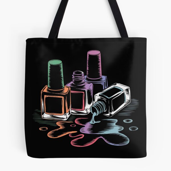 Item preview, Nail Polish Colorful Bottles designed and sold by MadCatPrints.